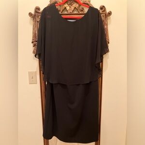 Black Drape Dress